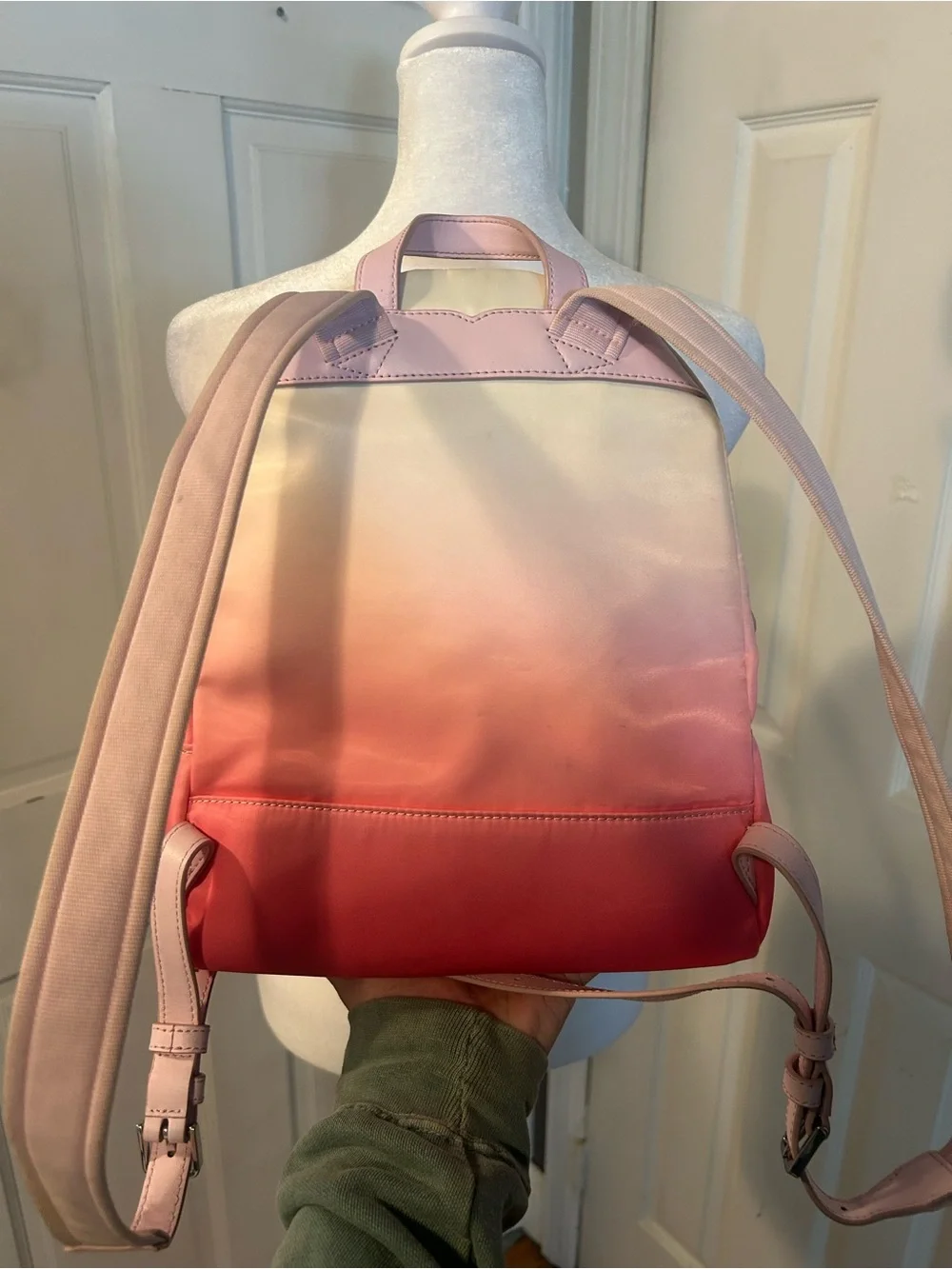 kate spade ombré backpack in cream, pink, coral